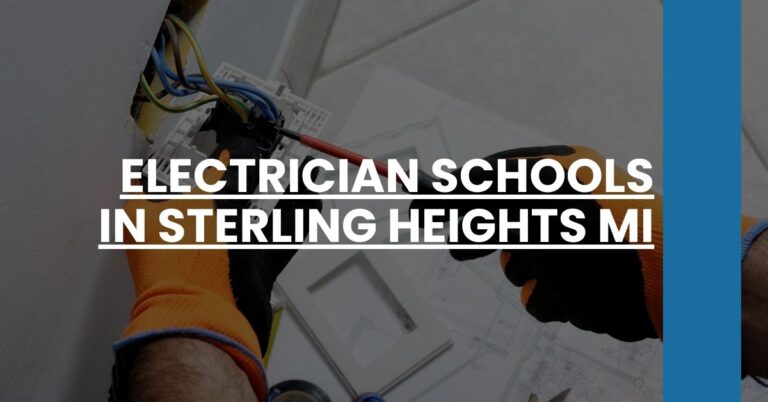 Electrician Schools in Sterling Heights MI