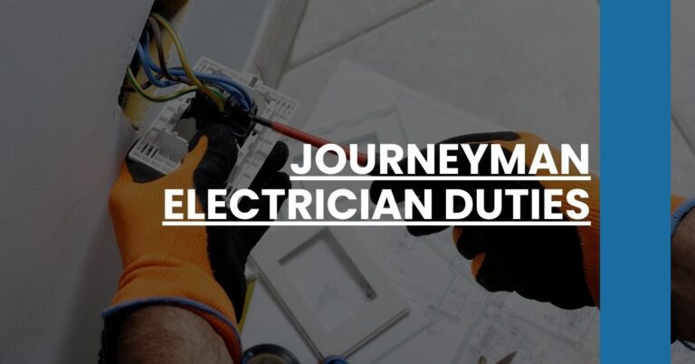 Journeyman Electrician Duties