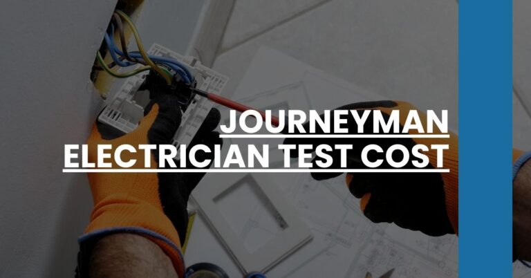 Journeyman Electrician Test Cost